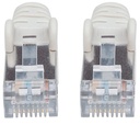 Intellinet Network Patch Cable, Cat6A, 1m, Grey, Copper, S/FTP, LSOH / LSZH, PVC, RJ45, Gold Plated Contacts, Snagless, Booted, Polybag