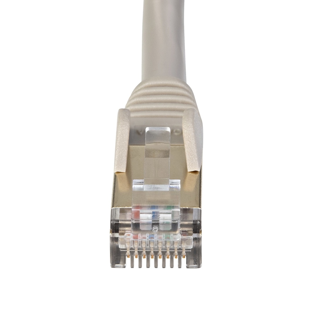 StarTech.com 1.5m CAT6A Ethernet Cable, 10 Gigabit Shielded Snagless RJ45 100W PoE Patch Cord, CAT 6A 10GbE STP Network Cable w/Strain Relief, Grey, Fluke Tested/UL Certified Wiring/TIA